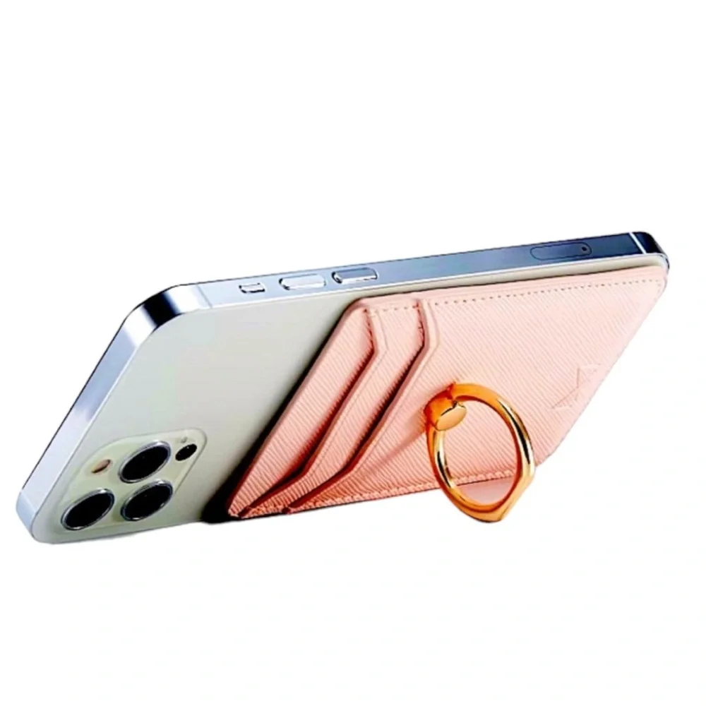 Collection Eighteen Magnetic Card Holder with Phone Case in Pink